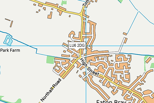 LU6 2DG map - OS VectorMap District (Ordnance Survey)