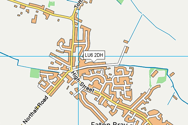 LU6 2DH map - OS VectorMap District (Ordnance Survey)
