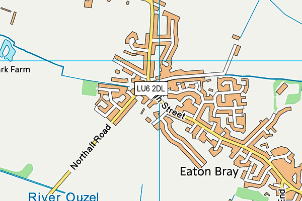 LU6 2DL map - OS VectorMap District (Ordnance Survey)