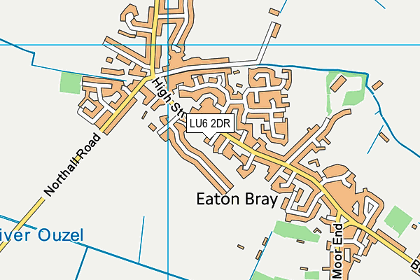 LU6 2DR map - OS VectorMap District (Ordnance Survey)