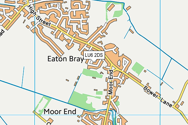 LU6 2DS map - OS VectorMap District (Ordnance Survey)