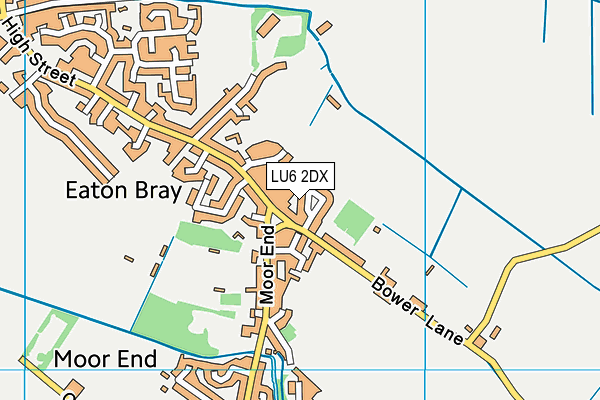 LU6 2DX map - OS VectorMap District (Ordnance Survey)