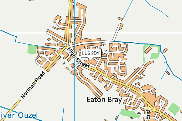 LU6 2DY map - OS VectorMap District (Ordnance Survey)