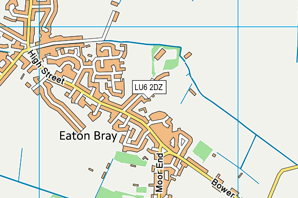 LU6 2DZ map - OS VectorMap District (Ordnance Survey)