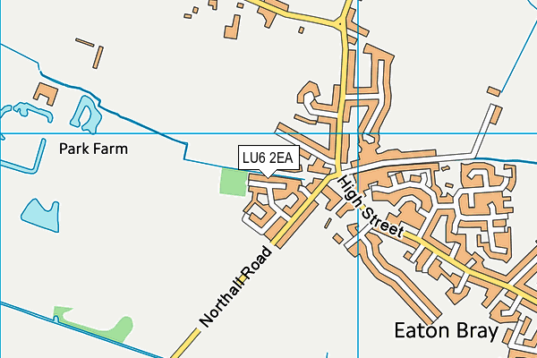 LU6 2EA map - OS VectorMap District (Ordnance Survey)