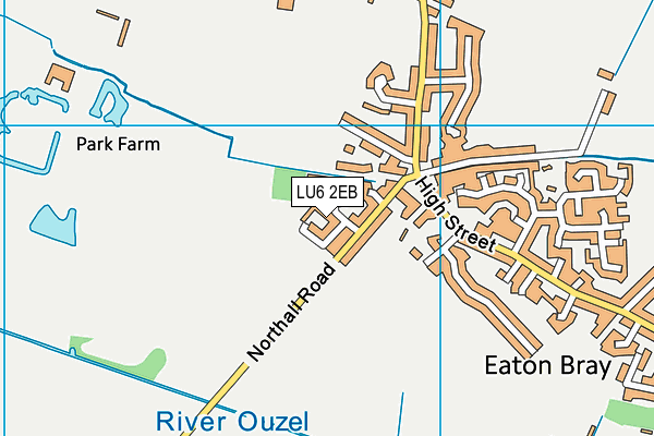 LU6 2EB map - OS VectorMap District (Ordnance Survey)