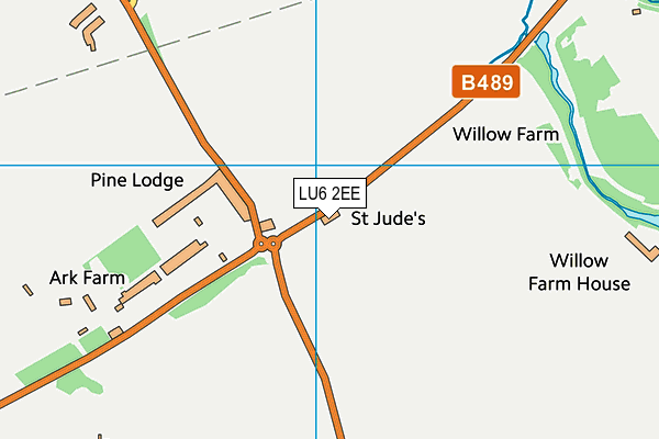 LU6 2EE map - OS VectorMap District (Ordnance Survey)