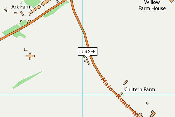 LU6 2EF map - OS VectorMap District (Ordnance Survey)