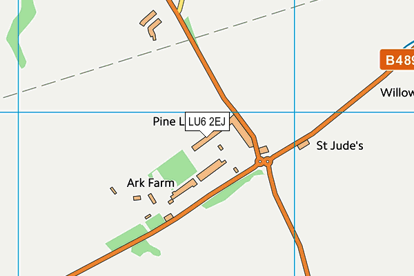 LU6 2EJ map - OS VectorMap District (Ordnance Survey)