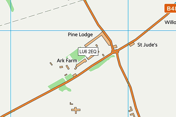 LU6 2EQ map - OS VectorMap District (Ordnance Survey)