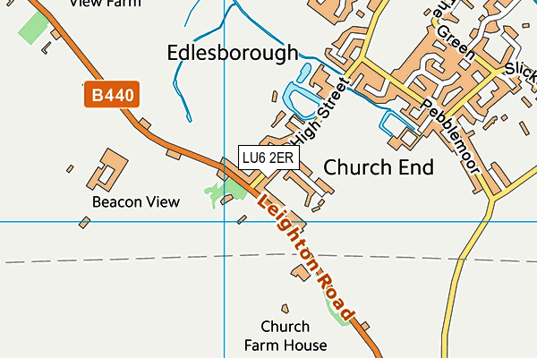 LU6 2ER map - OS VectorMap District (Ordnance Survey)