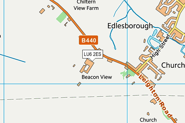 LU6 2ES map - OS VectorMap District (Ordnance Survey)