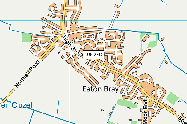 LU6 2FD map - OS VectorMap District (Ordnance Survey)