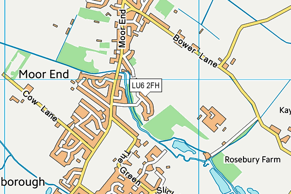 LU6 2FH map - OS VectorMap District (Ordnance Survey)