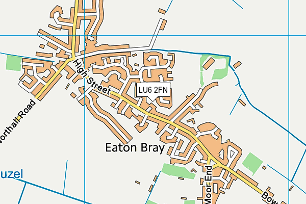 LU6 2FN map - OS VectorMap District (Ordnance Survey)