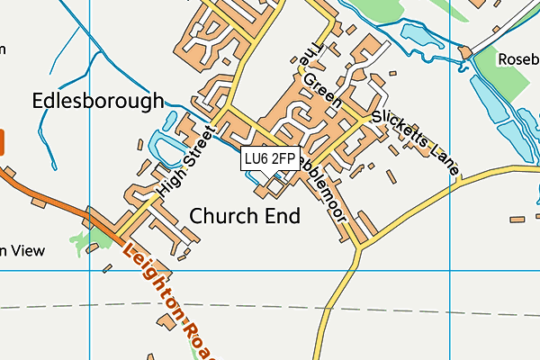 LU6 2FP map - OS VectorMap District (Ordnance Survey)