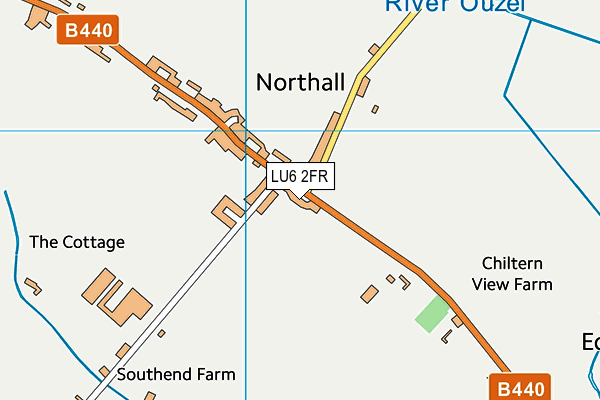 LU6 2FR map - OS VectorMap District (Ordnance Survey)