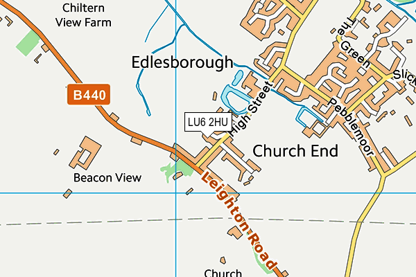 LU6 2HU map - OS VectorMap District (Ordnance Survey)