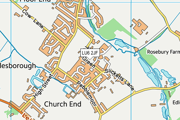 Edlesborough Green map (LU6 2JF) - OS VectorMap District (Ordnance Survey)