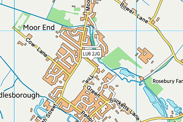 LU6 2JG map - OS VectorMap District (Ordnance Survey)