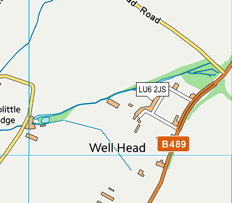 LU6 2JS map - OS VectorMap District (Ordnance Survey)