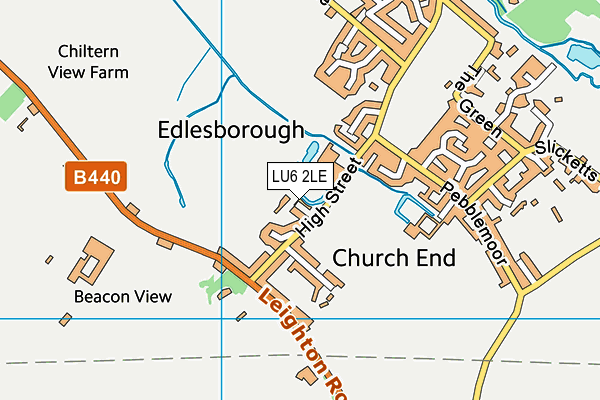 LU6 2LE map - OS VectorMap District (Ordnance Survey)