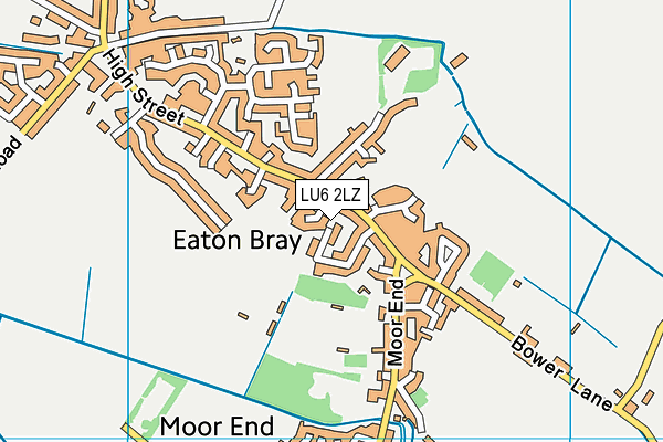 LU6 2LZ map - OS VectorMap District (Ordnance Survey)