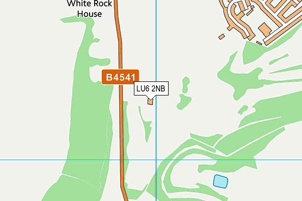 Dunstable Downs Golf Club map (LU6 2NB) - OS VectorMap District (Ordnance Survey)