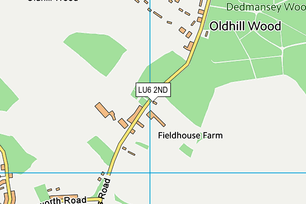 LU6 2ND map - OS VectorMap District (Ordnance Survey)