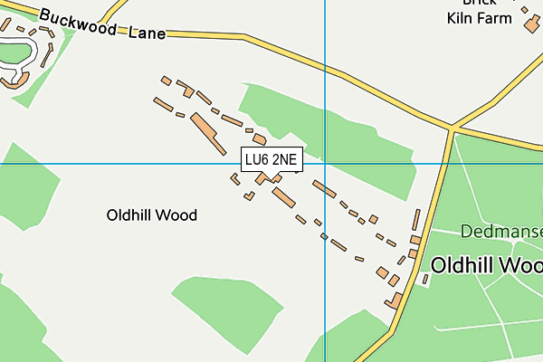 LU6 2NE map - OS VectorMap District (Ordnance Survey)