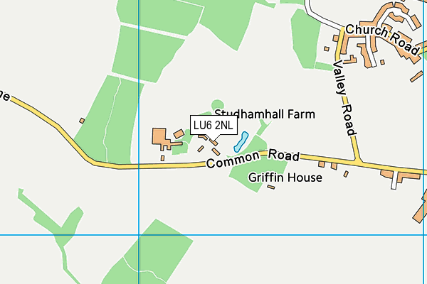 LU6 2NL map - OS VectorMap District (Ordnance Survey)