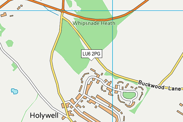 LU6 2PG map - OS VectorMap District (Ordnance Survey)