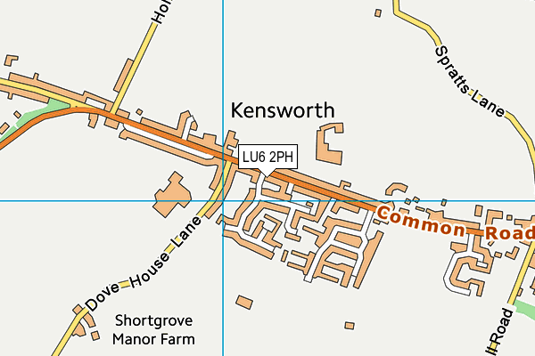 LU6 2PH map - OS VectorMap District (Ordnance Survey)