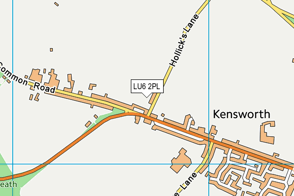 LU6 2PL map - OS VectorMap District (Ordnance Survey)