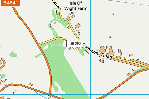 LU6 2PZ map - OS VectorMap District (Ordnance Survey)
