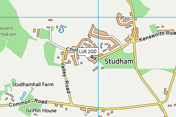 Studham Village CofE Academy map (LU6 2QD) - OS VectorMap District (Ordnance Survey)