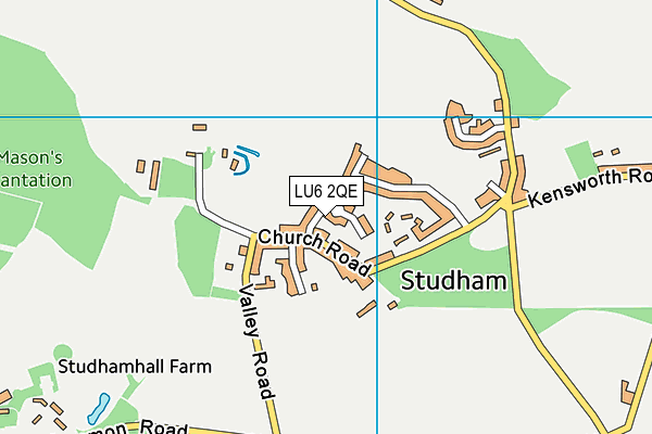 LU6 2QE map - OS VectorMap District (Ordnance Survey)