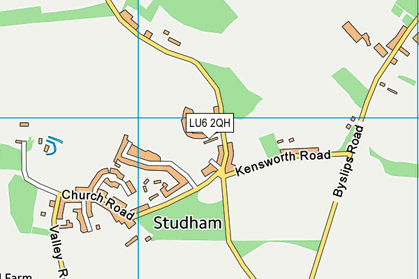 LU6 2QH map - OS VectorMap District (Ordnance Survey)