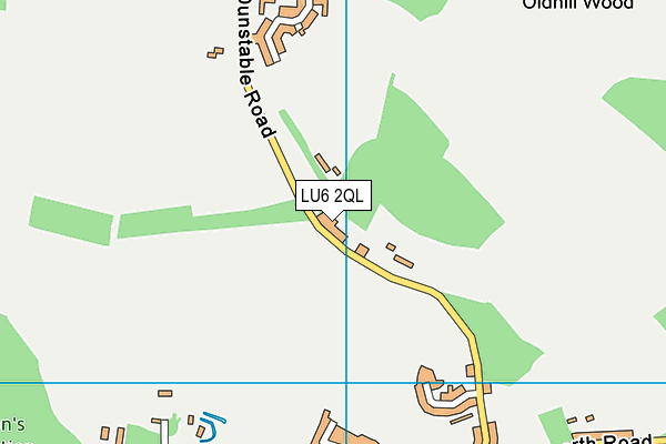 LU6 2QL map - OS VectorMap District (Ordnance Survey)