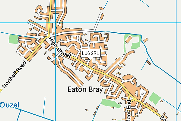 LU6 2RL map - OS VectorMap District (Ordnance Survey)