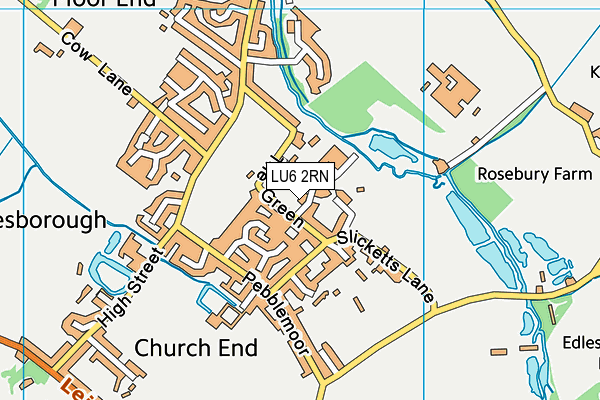 LU6 2RN map - OS VectorMap District (Ordnance Survey)