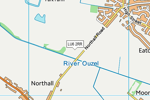 LU6 2RR map - OS VectorMap District (Ordnance Survey)