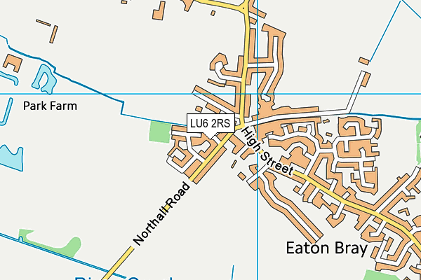 LU6 2RS map - OS VectorMap District (Ordnance Survey)