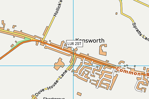 LU6 2ST map - OS VectorMap District (Ordnance Survey)