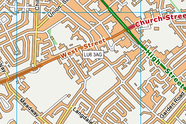 LU6 3AG map - OS VectorMap District (Ordnance Survey)