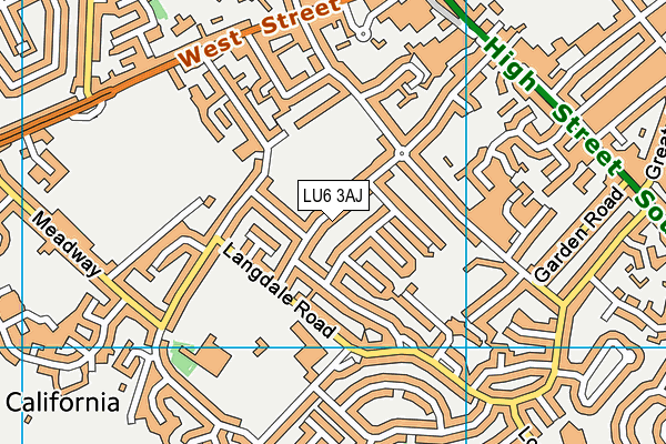 LU6 3AJ map - OS VectorMap District (Ordnance Survey)