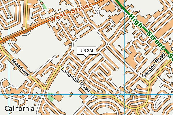 LU6 3AL map - OS VectorMap District (Ordnance Survey)