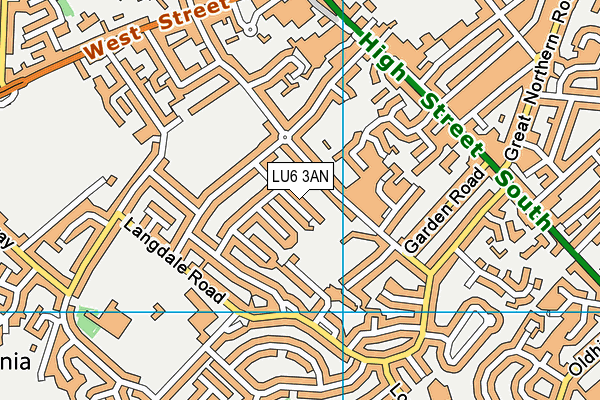 LU6 3AN map - OS VectorMap District (Ordnance Survey)