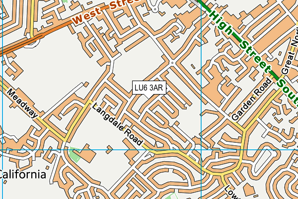 LU6 3AR map - OS VectorMap District (Ordnance Survey)