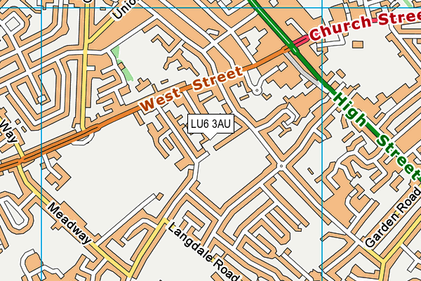 LU6 3AU map - OS VectorMap District (Ordnance Survey)